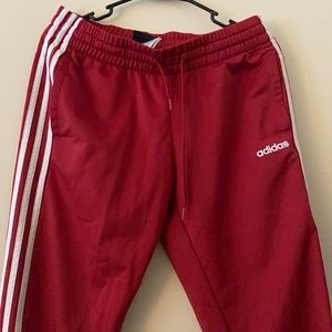 Red Adidas joggers wore once. Bought from kohls.